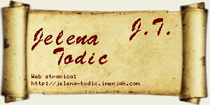 Jelena Todić vizit kartica